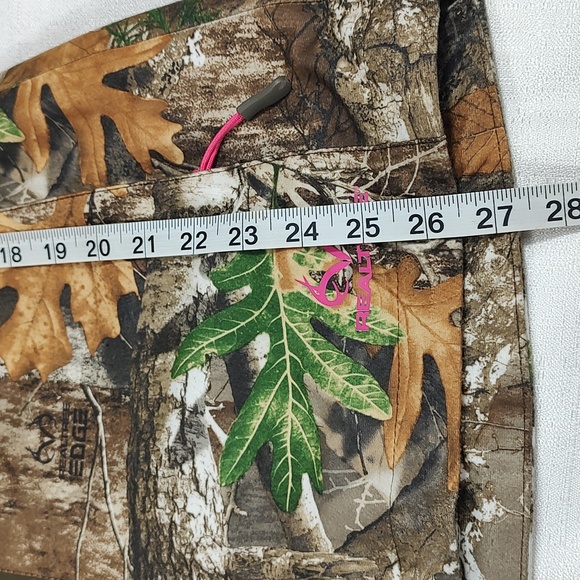 Realtree Camo Jacket Coat Green Brown Pink Camouflage Zip Up Size Small - Picture 6 of 9